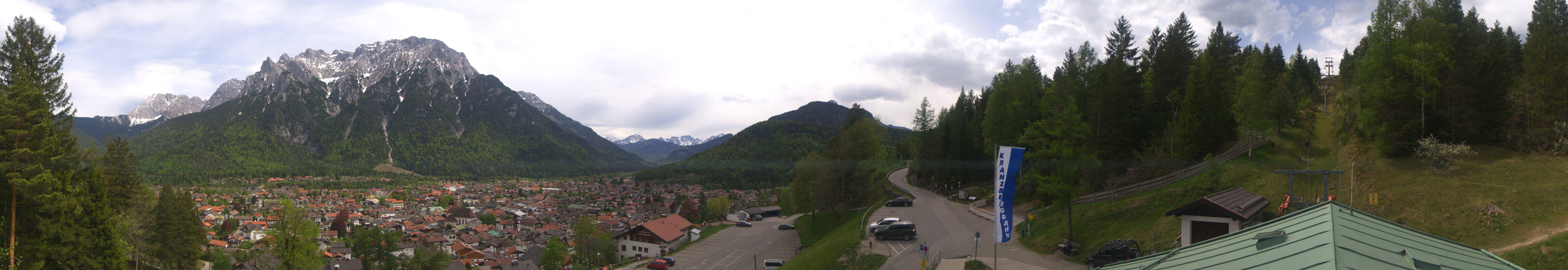Archived image Webcam Mittenwald Panoramic view