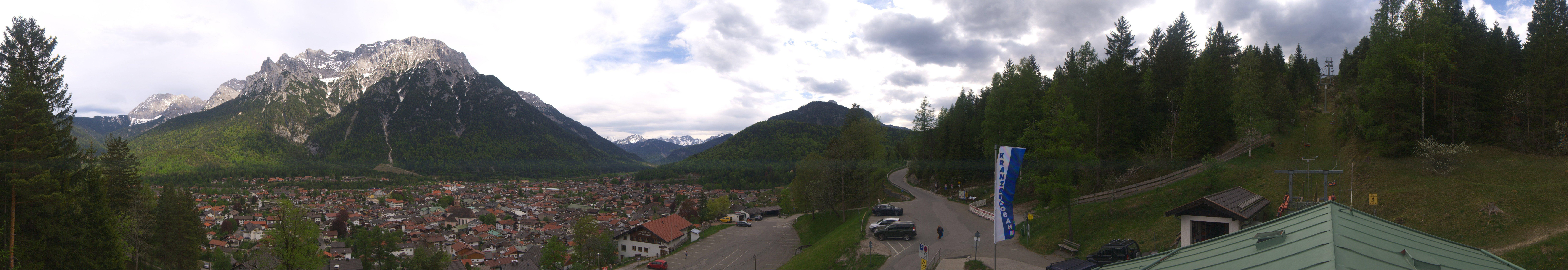Archived image Webcam Mittenwald Panoramic view