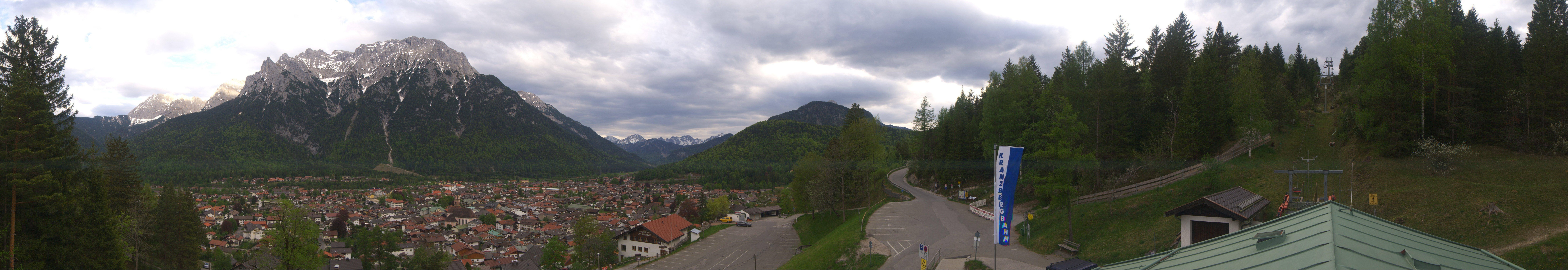Archived image Webcam Mittenwald Panoramic view