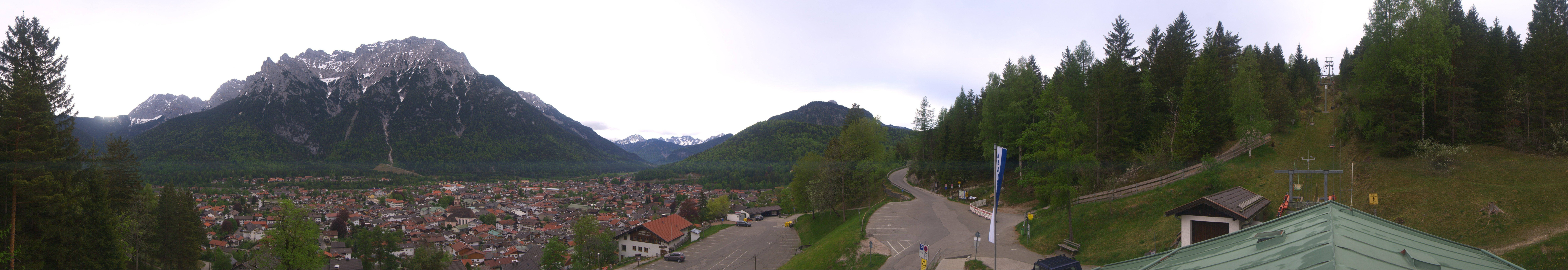 Archiv Foto Webcam Mittenwald Panoramablick