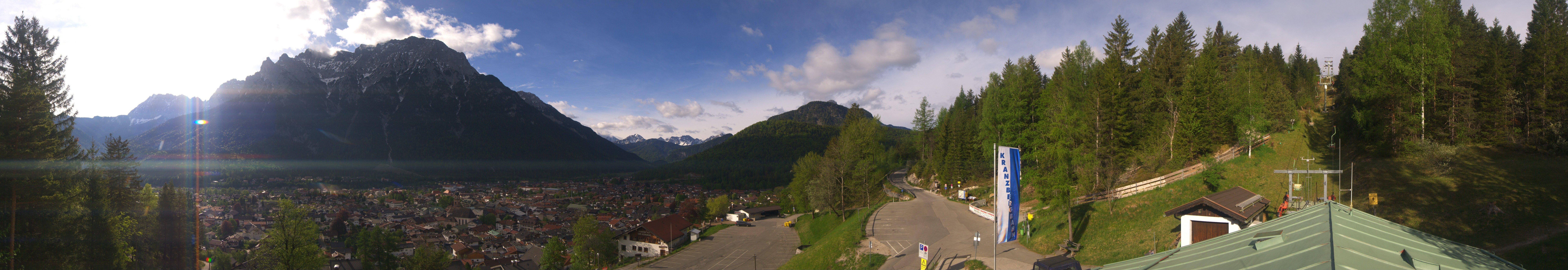 Archiv Foto Webcam Mittenwald Panoramablick