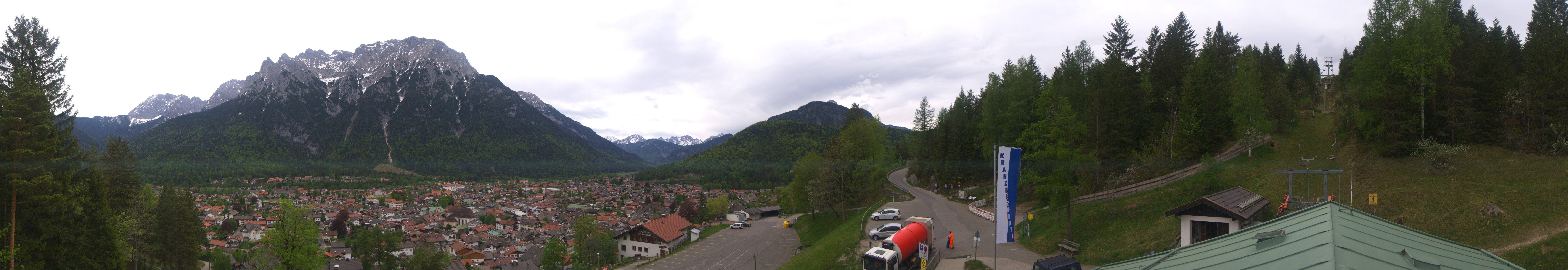 Archiv Foto Webcam Mittenwald Panoramablick