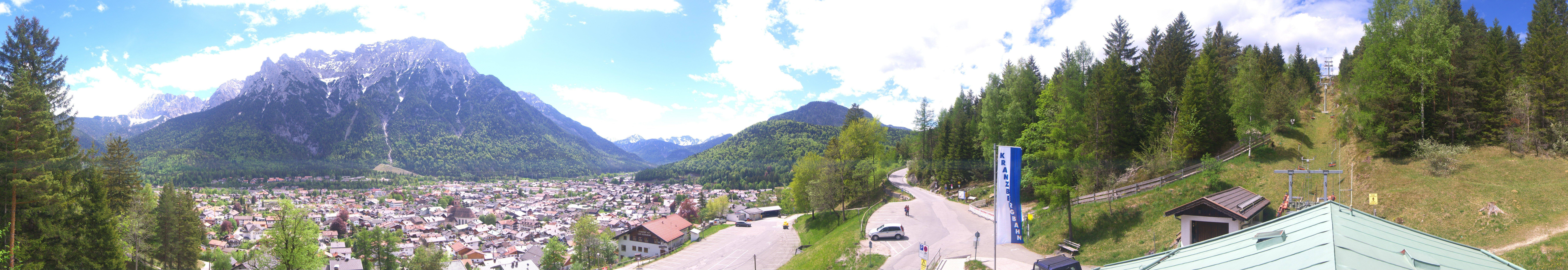 Archiv Foto Webcam Mittenwald Panoramablick