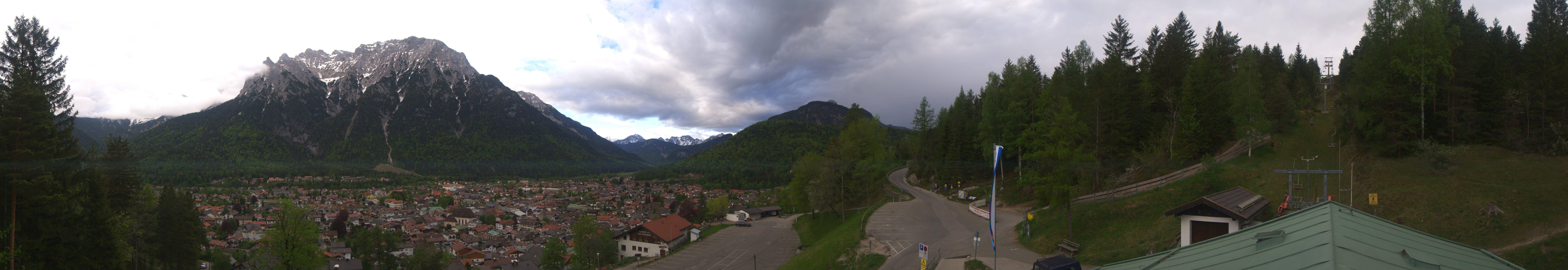 Archiv Foto Webcam Mittenwald Panoramablick
