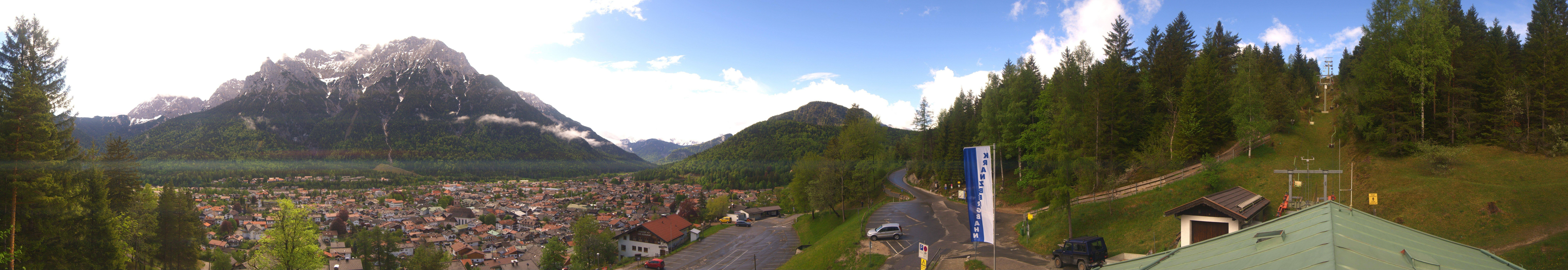 Archiv Foto Webcam Mittenwald Panoramablick