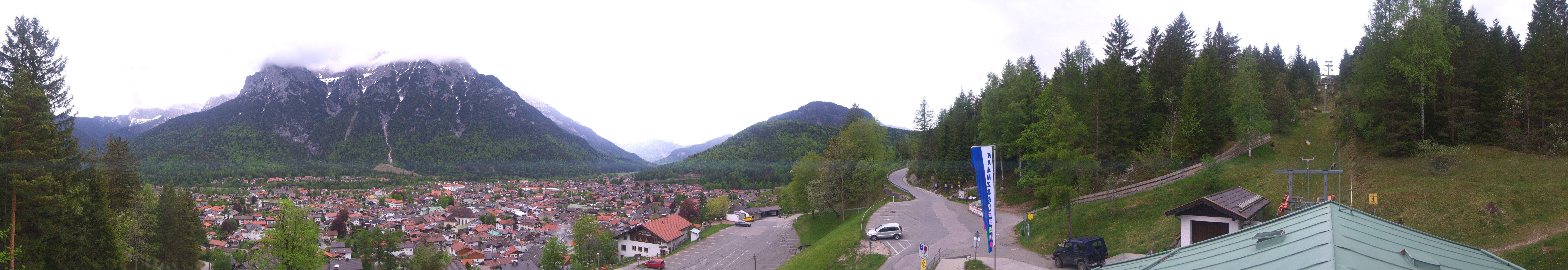 Archiv Foto Webcam Mittenwald Panoramablick