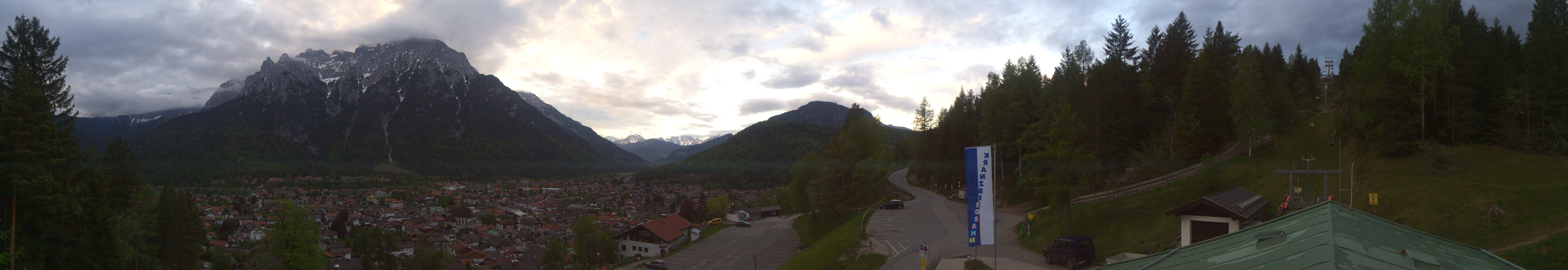 Archiv Foto Webcam Mittenwald Panoramablick