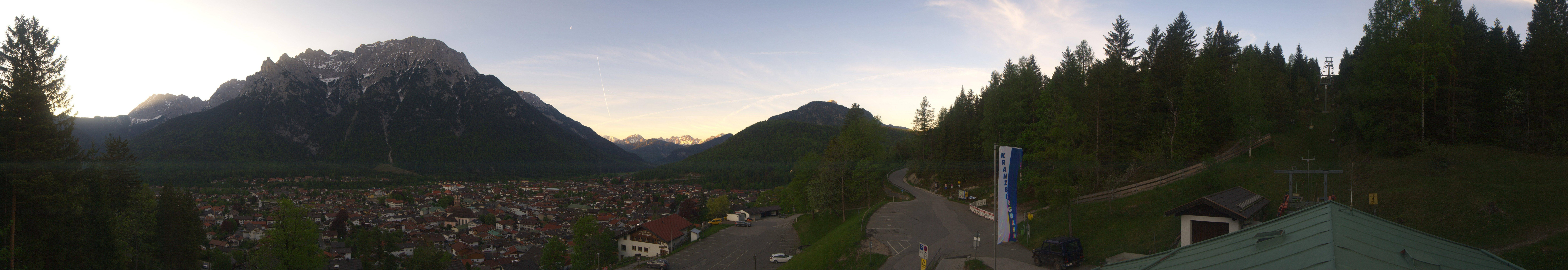 Archived image Webcam Mittenwald Panoramic view