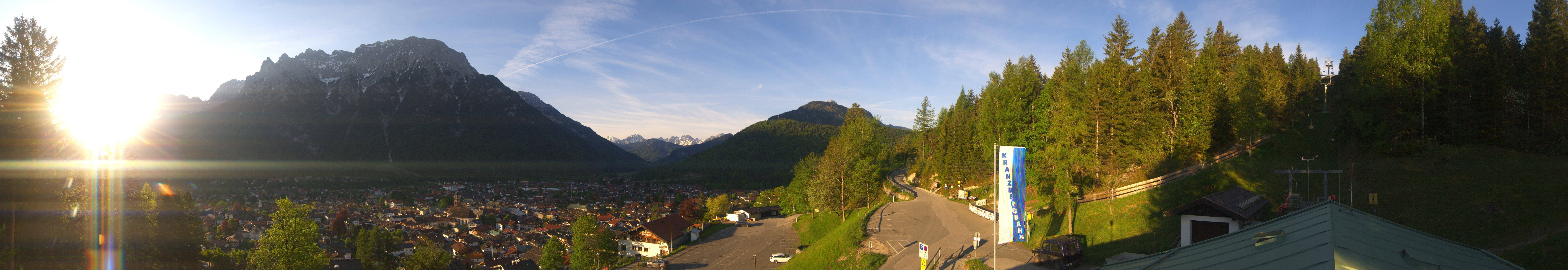 Archived image Webcam Mittenwald Panoramic view