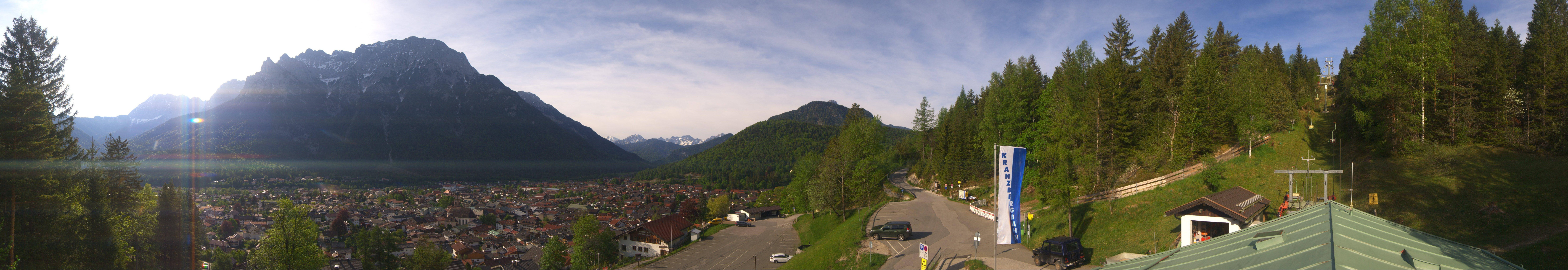 Archived image Webcam Mittenwald Panoramic view