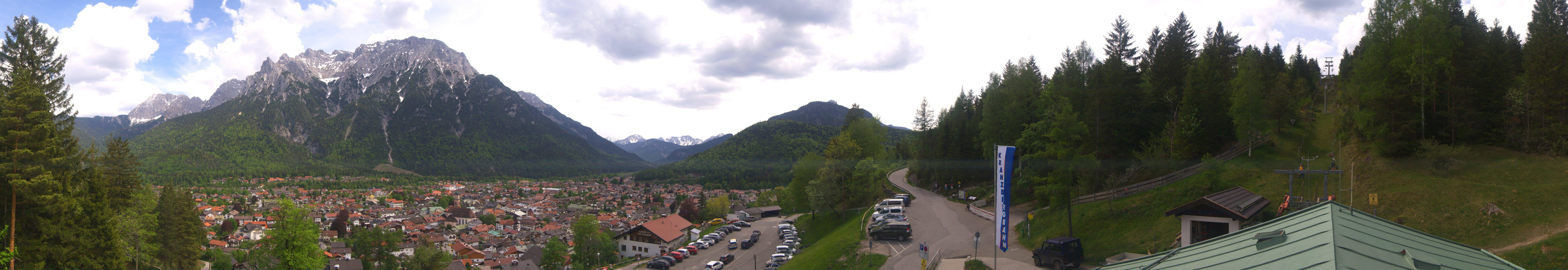 Archiv Foto Webcam Mittenwald Panoramablick