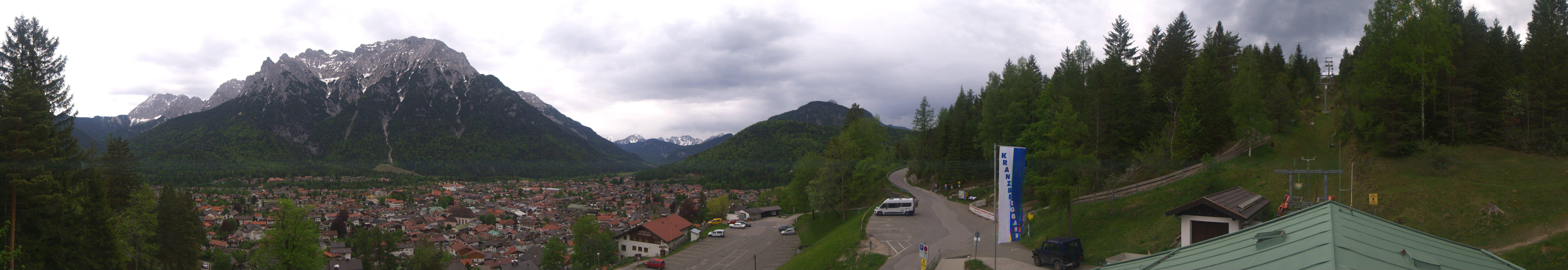 Archiv Foto Webcam Mittenwald Panoramablick