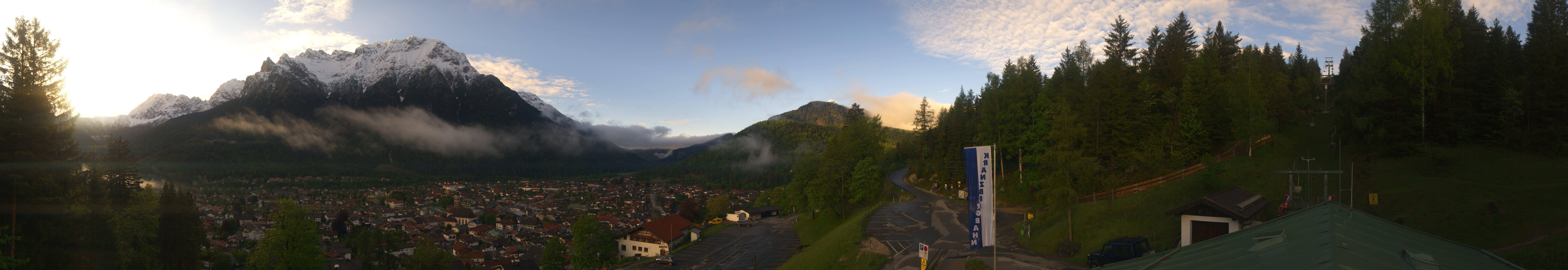 Archiv Foto Webcam Mittenwald Panoramablick
