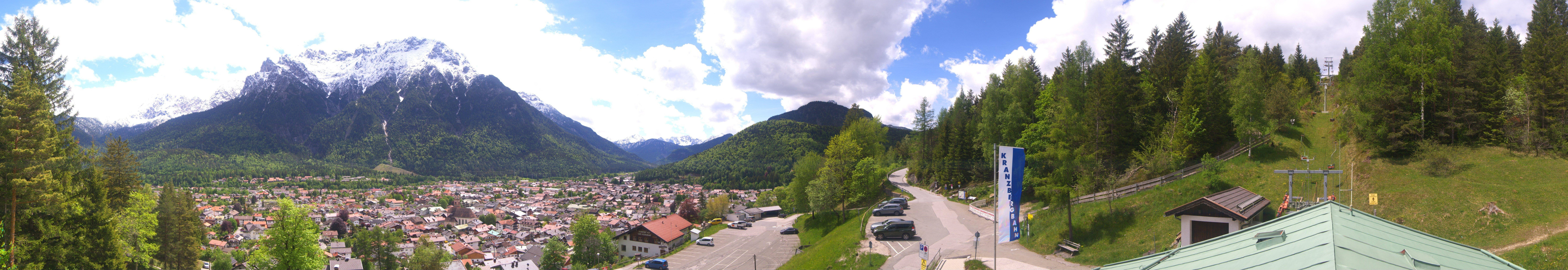 Archiv Foto Webcam Mittenwald Panoramablick