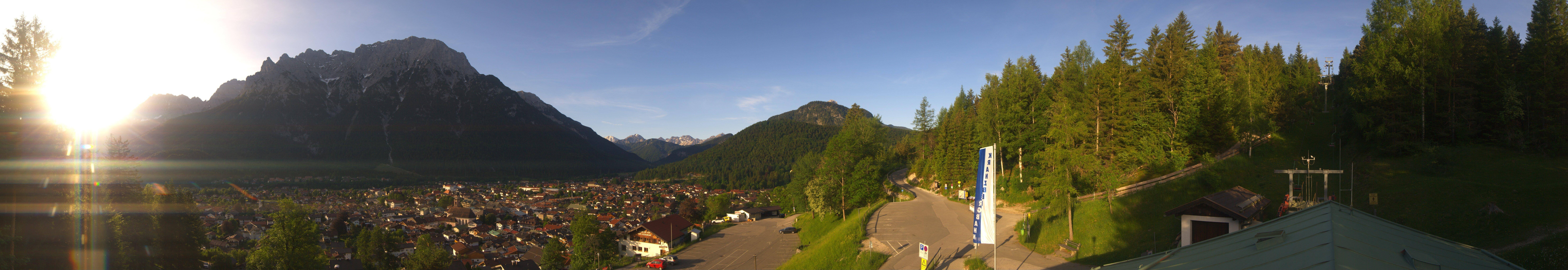 Archiv Foto Webcam Mittenwald Panoramablick