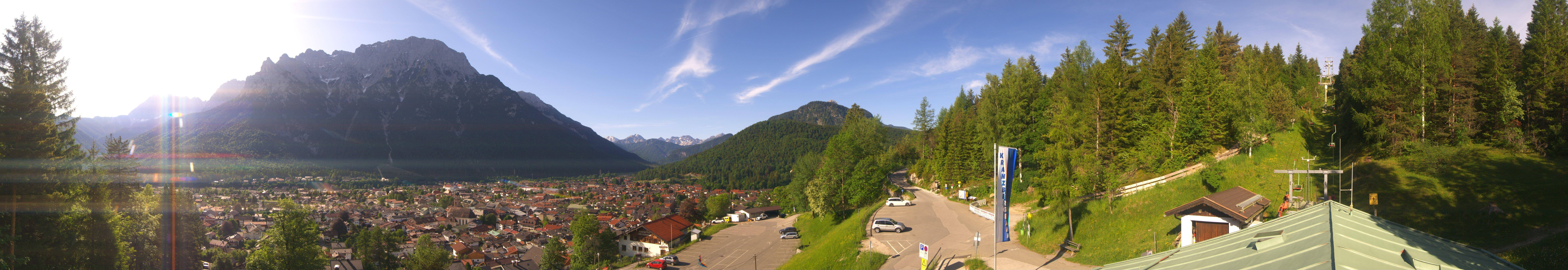 Archiv Foto Webcam Mittenwald Panoramablick