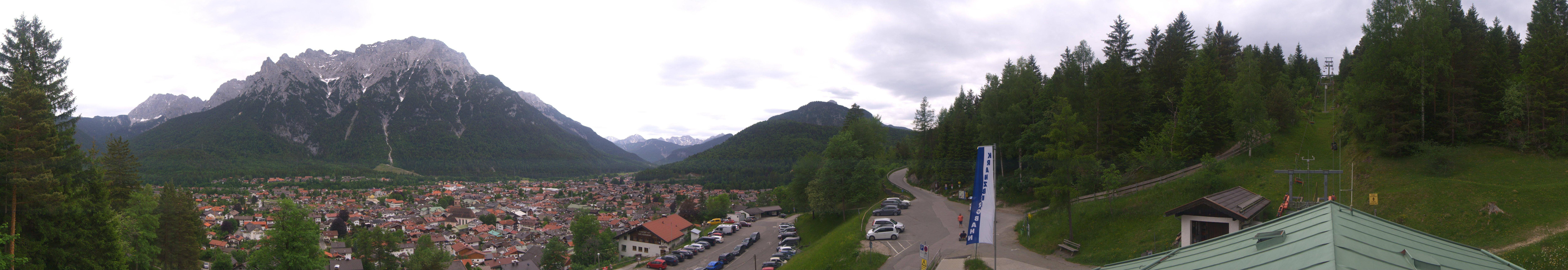 Archiv Foto Webcam Mittenwald Panoramablick