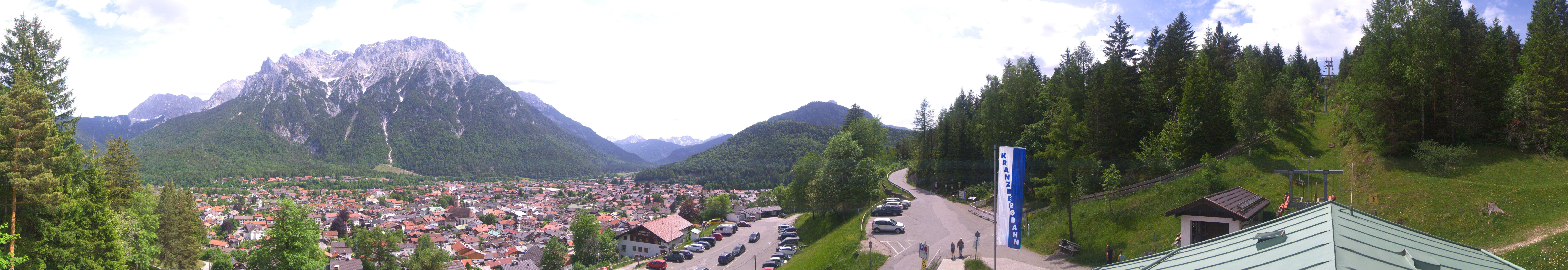 Archiv Foto Webcam Mittenwald Panoramablick