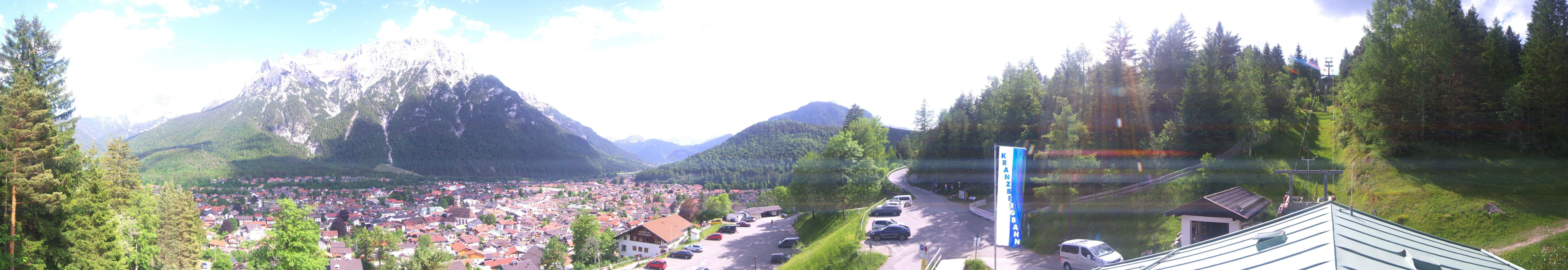 Archiv Foto Webcam Mittenwald Panoramablick