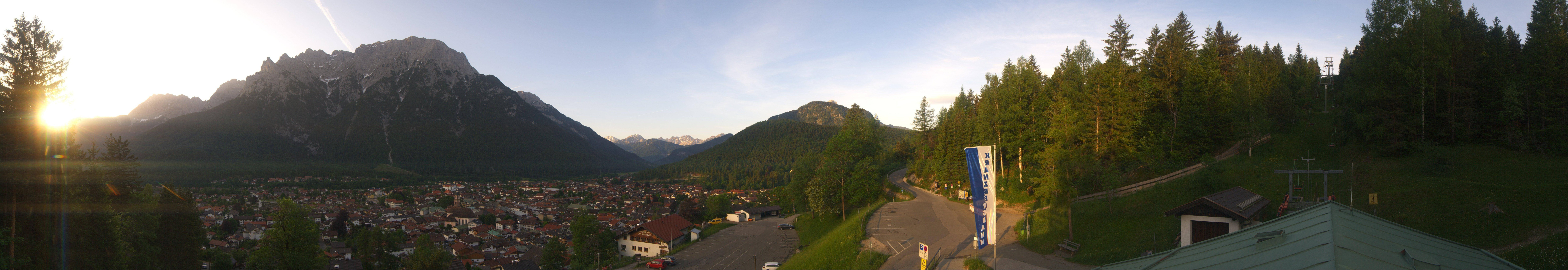 Archiv Foto Webcam Mittenwald Panoramablick