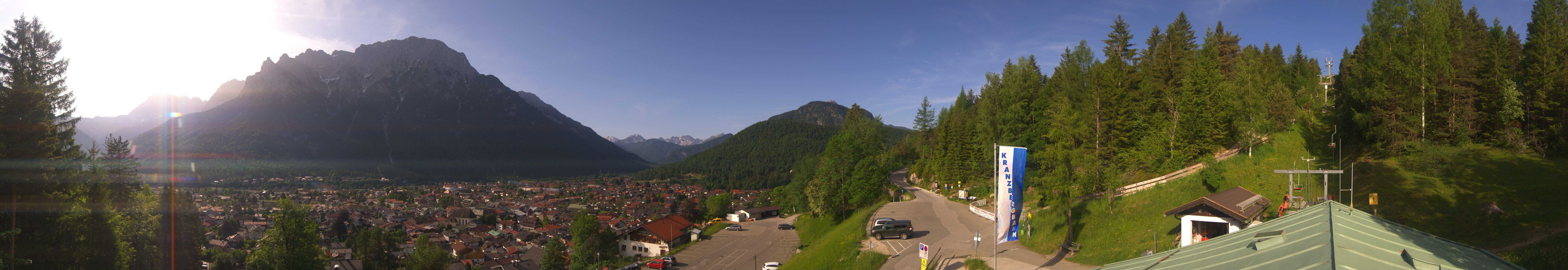 Archiv Foto Webcam Mittenwald Panoramablick