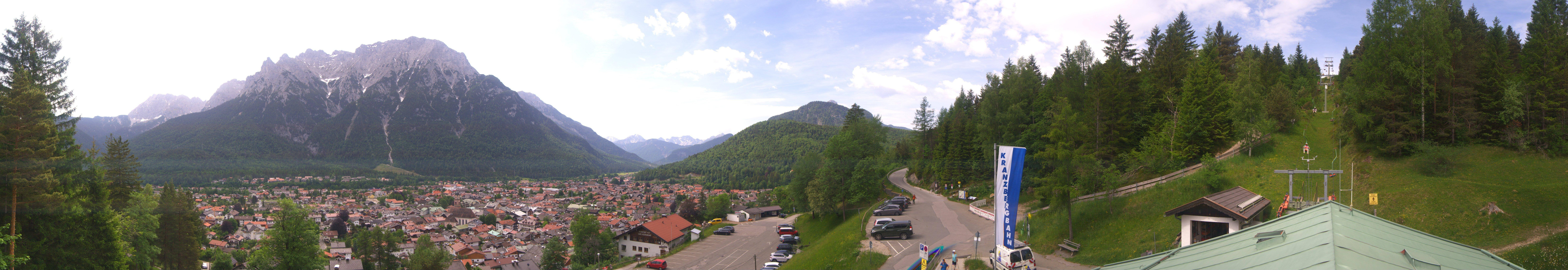 Archiv Foto Webcam Mittenwald Panoramablick