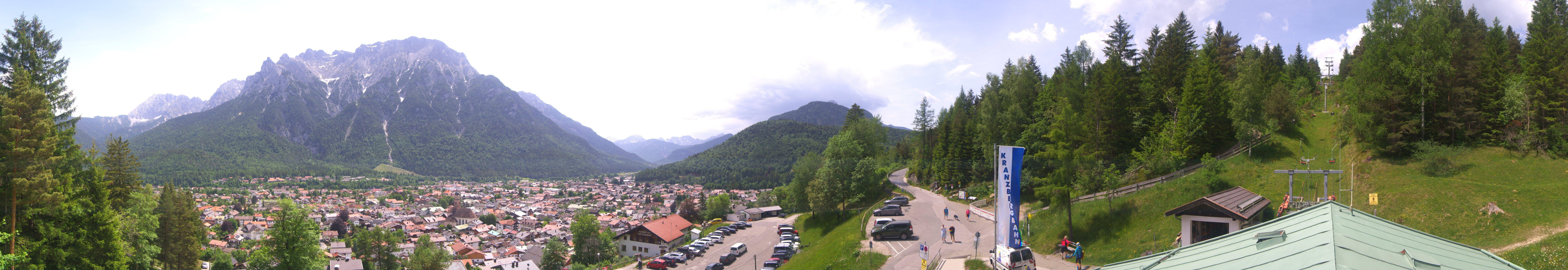 Archiv Foto Webcam Mittenwald Panoramablick
