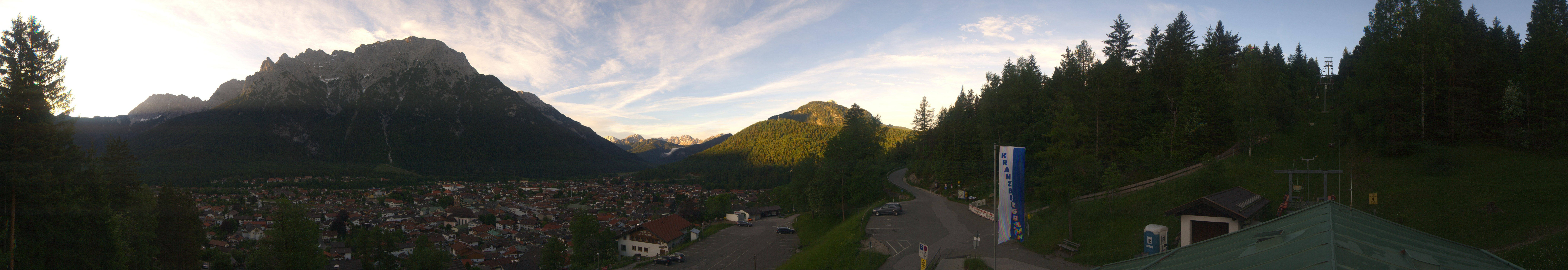 Archiv Foto Webcam Mittenwald Panoramablick