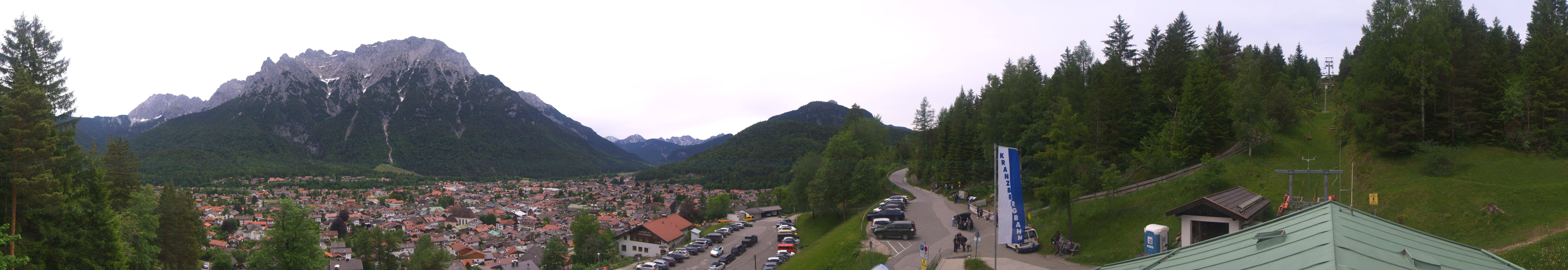 Archived image Webcam Mittenwald Panoramic view