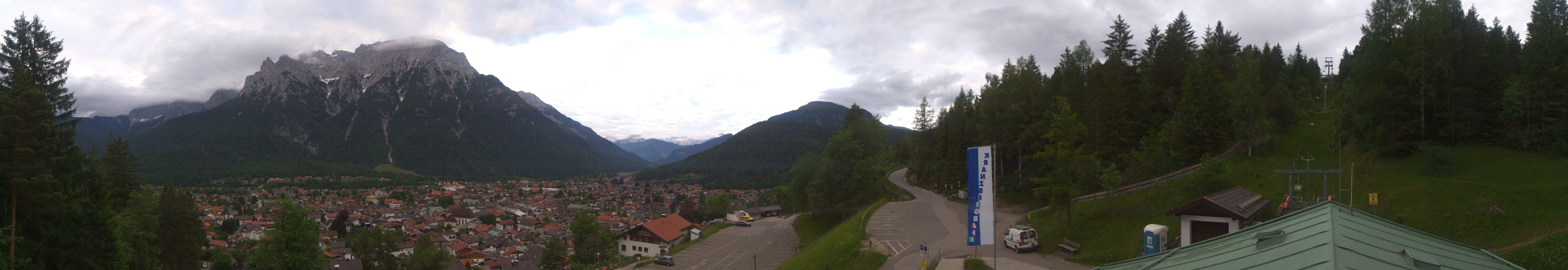 Archiv Foto Webcam Mittenwald Panoramablick