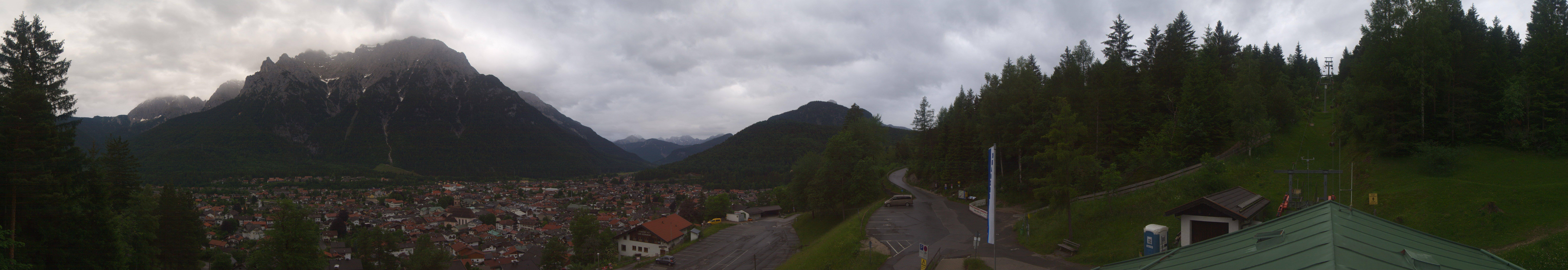 Archiv Foto Webcam Mittenwald Panoramablick