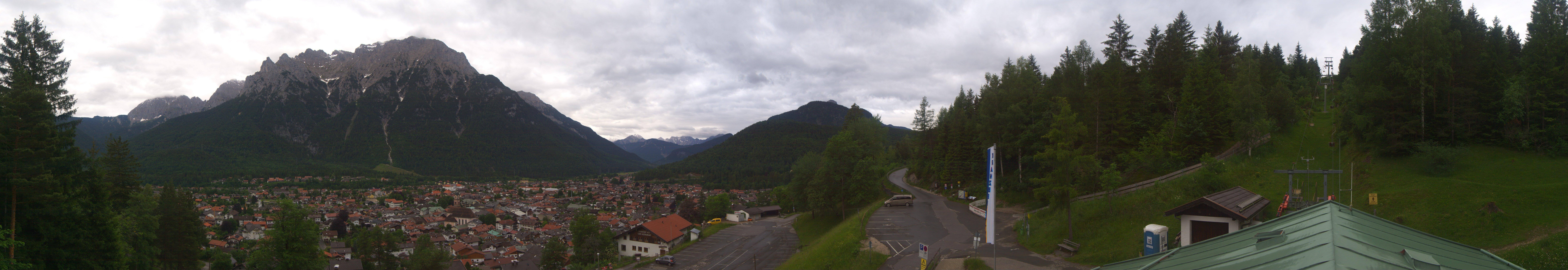 Archiv Foto Webcam Mittenwald Panoramablick
