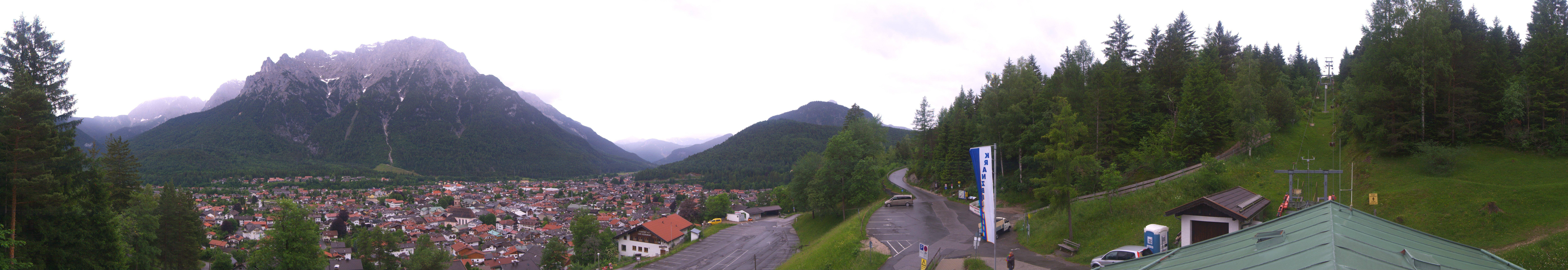 Archiv Foto Webcam Mittenwald Panoramablick