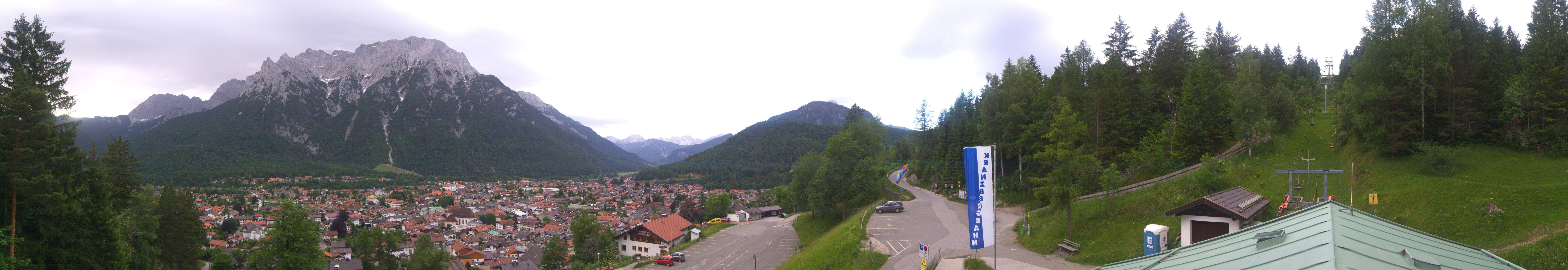 Archiv Foto Webcam Mittenwald Panoramablick