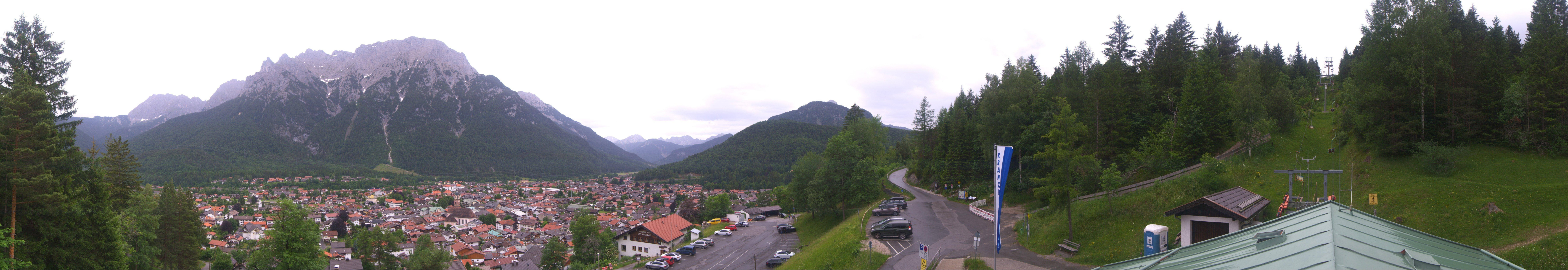 Archiv Foto Webcam Mittenwald Panoramablick