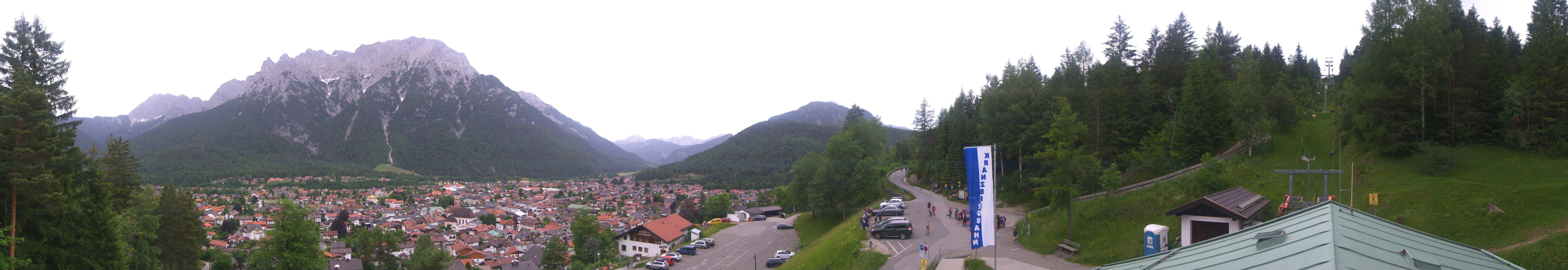 Archiv Foto Webcam Mittenwald Panoramablick