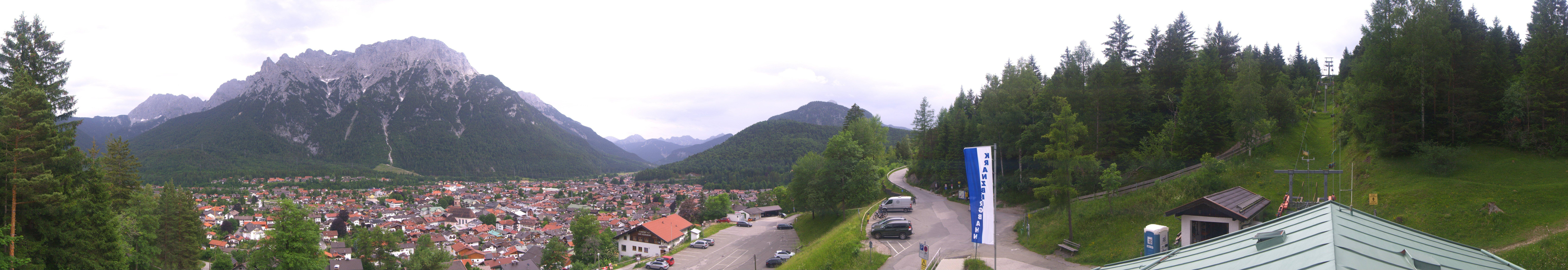 Archiv Foto Webcam Mittenwald Panoramablick