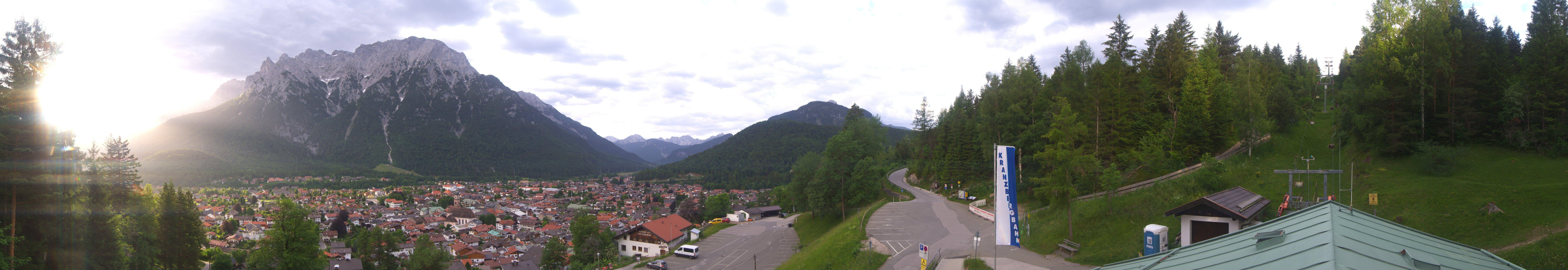 Archiv Foto Webcam Mittenwald Panoramablick