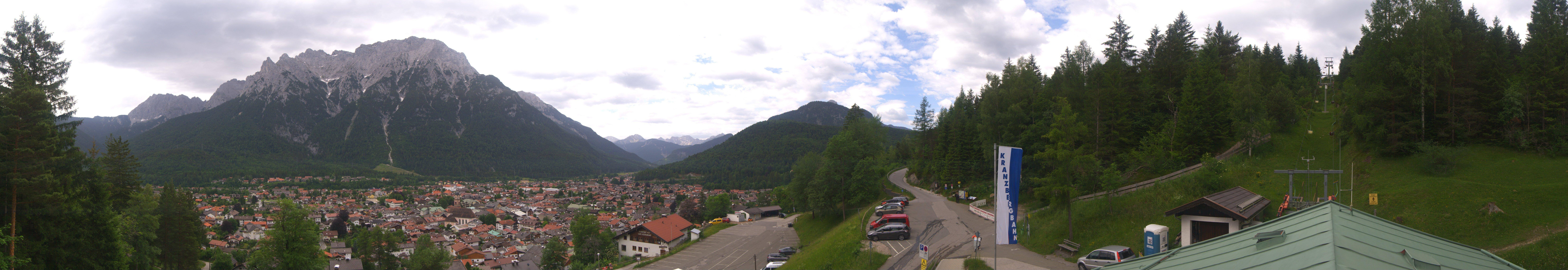 Archiv Foto Webcam Mittenwald Panoramablick