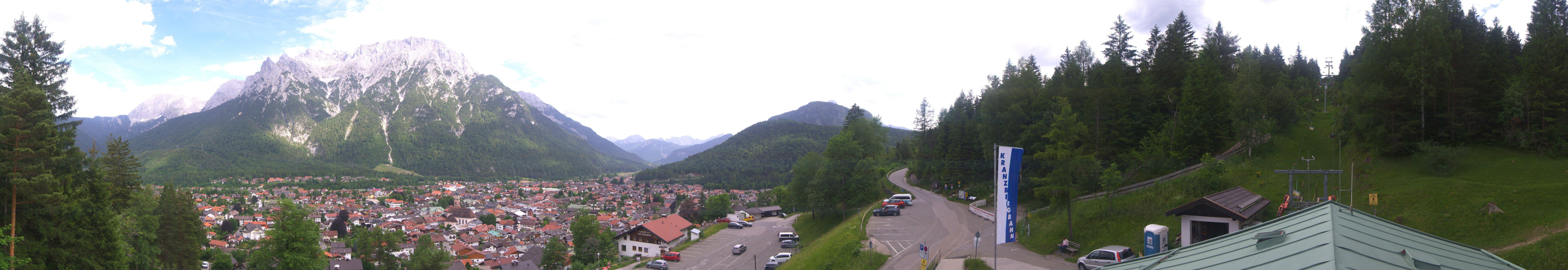 Archiv Foto Webcam Mittenwald Panoramablick
