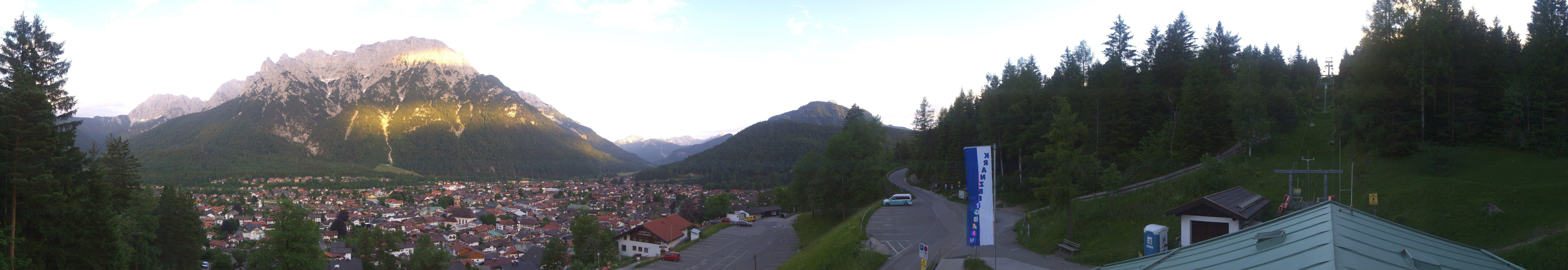 Archiv Foto Webcam Mittenwald Panoramablick