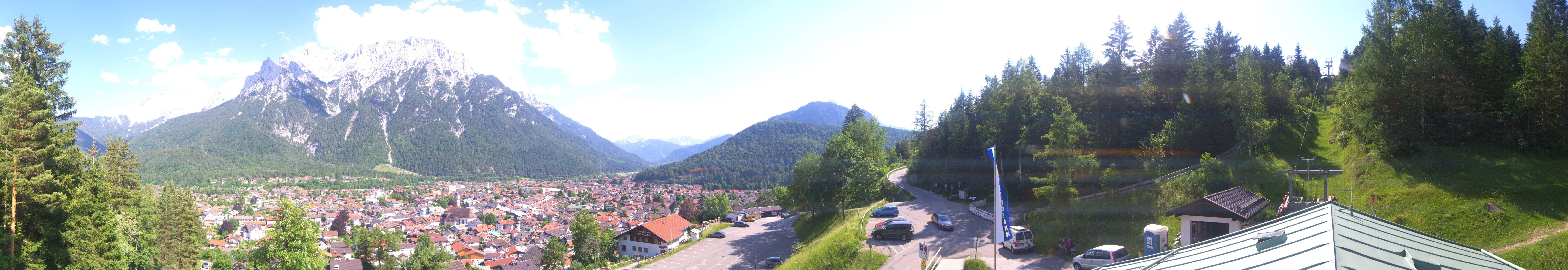 Archiv Foto Webcam Mittenwald Panoramablick