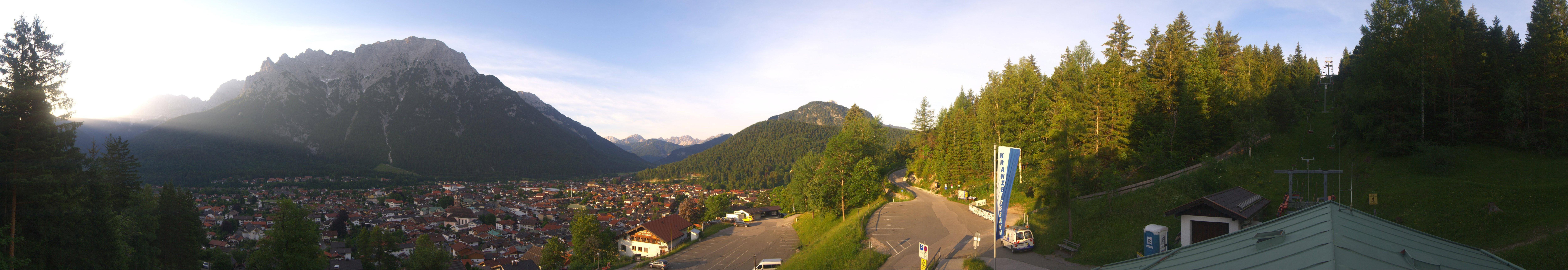 Archiv Foto Webcam Mittenwald Panoramablick