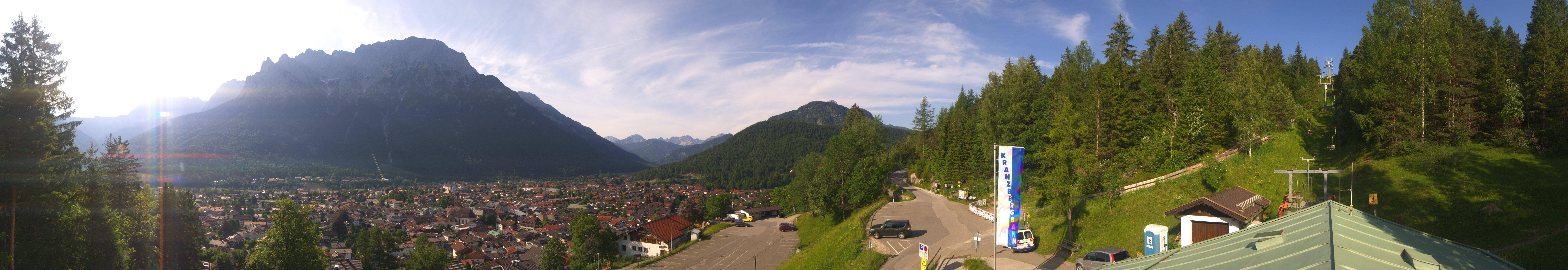 Archiv Foto Webcam Mittenwald Panoramablick