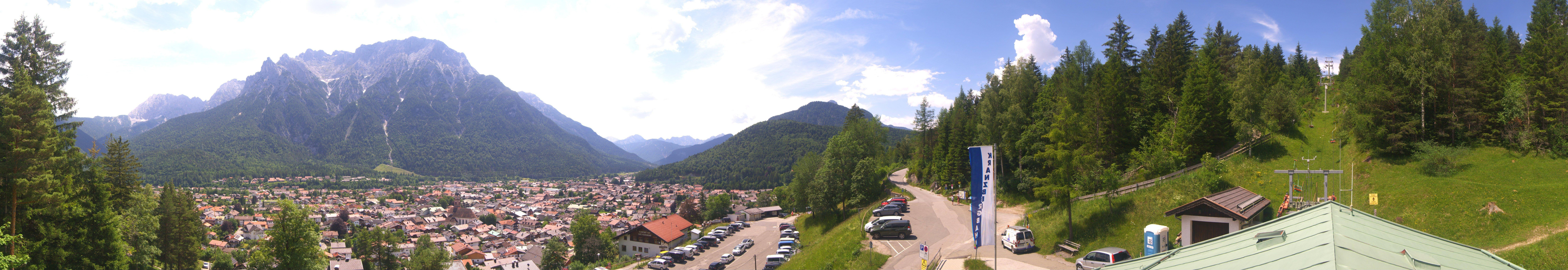 Archiv Foto Webcam Mittenwald Panoramablick