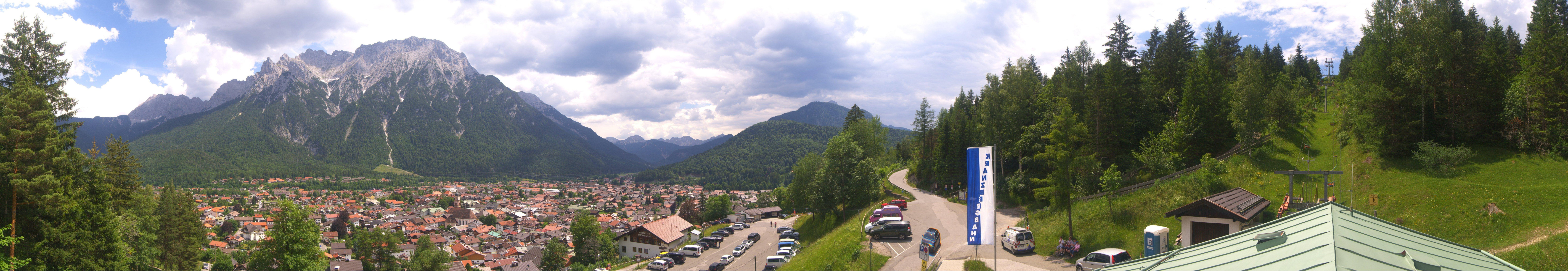 Archiv Foto Webcam Mittenwald Panoramablick