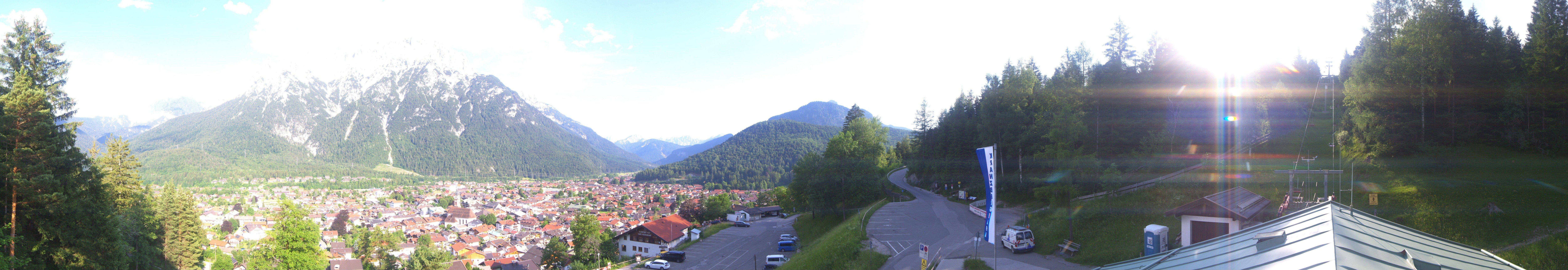 Archiv Foto Webcam Mittenwald Panoramablick