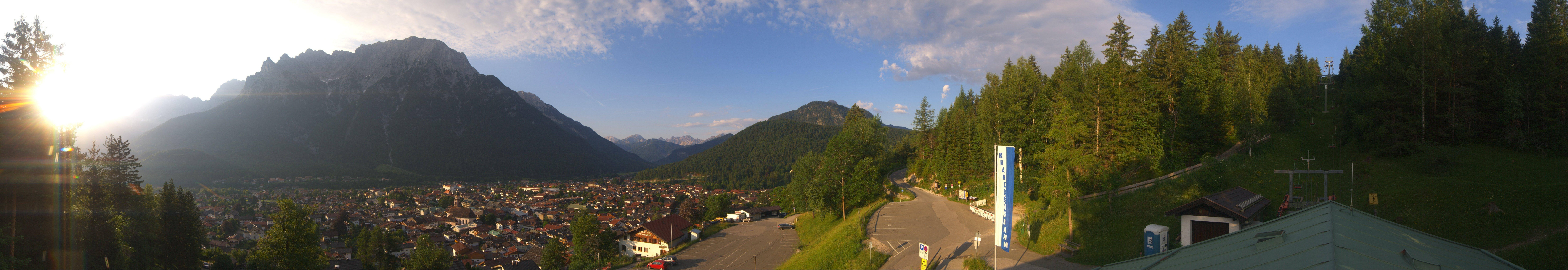 Archiv Foto Webcam Mittenwald Panoramablick