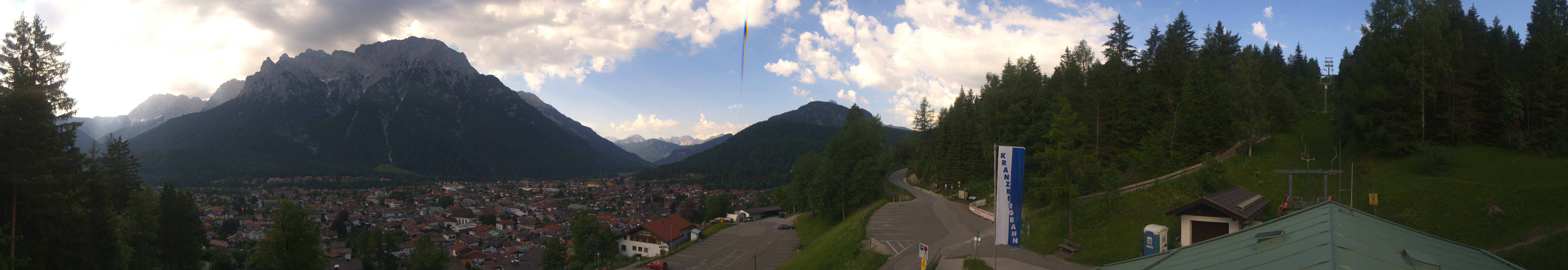 Archiv Foto Webcam Mittenwald Panoramablick