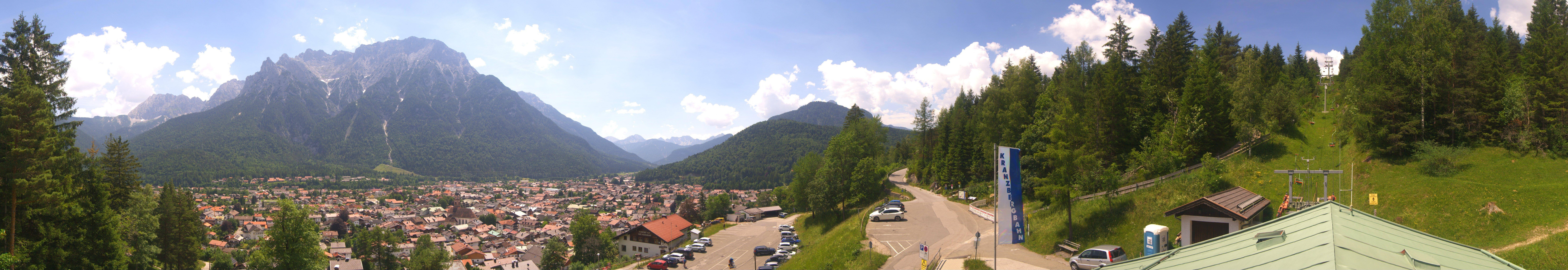 Archiv Foto Webcam Mittenwald Panoramablick